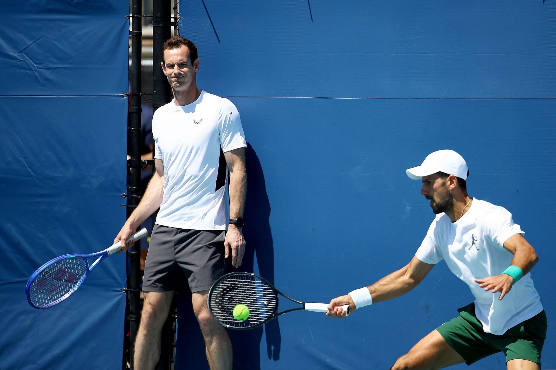 Novak Djokovic and Andy Murray at the Miami Open Presented by Itau 2025 - Day 3 - Source: Getty